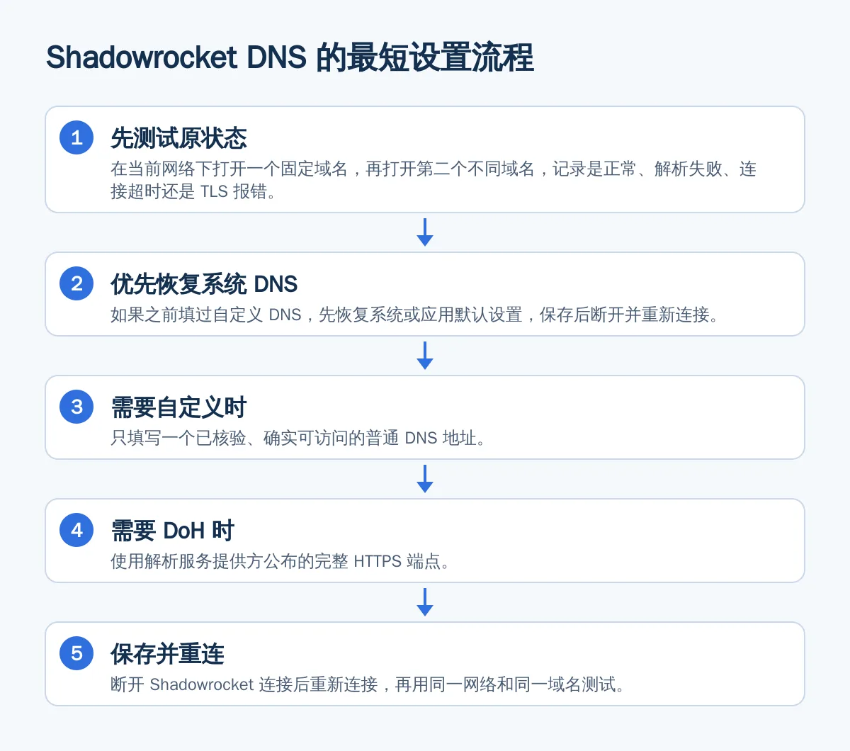 Shadowrocket DNS 的最短设置流程